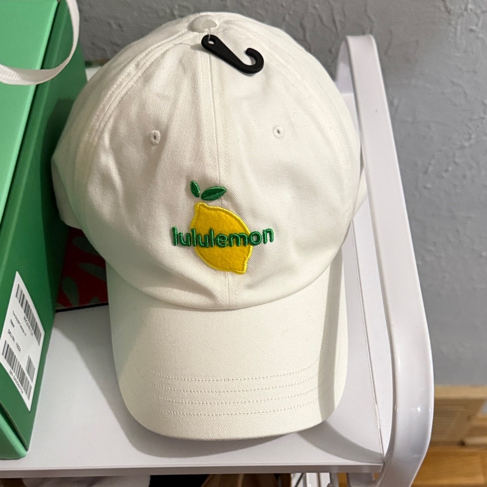 lululemon  Cream Hat with Lemon Design